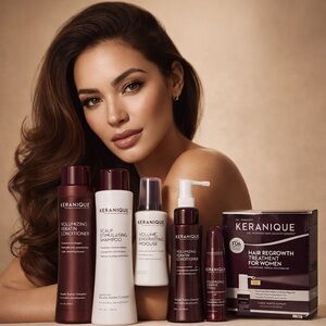 Keranique Hair Regrowth Treatment Set - Brown